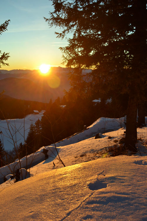 chamrousse sunset